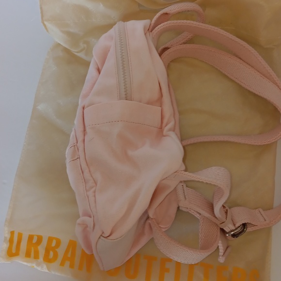 Urban outfitters mini classic canvas backpack blush pink